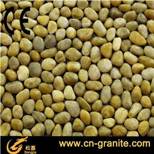 China Granite Honed Pebble Stone for Paving Sets, Beige Granite Pebble & Gravel