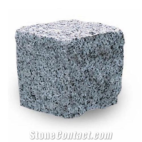 China Granite Light Grey Natural Splitted Cub, G603 Grey Granite Cobble, Pavers, G603 Granite Cube Stone & Pavers