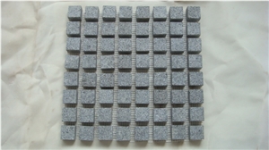 China Grey Granite Cubic Paving Stone Side Flamed,Other Saw Cut for Outdoor Paving Sets-Xiamen Songjia Stone Company