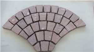 China Red Granite Paving Stone Top Side Flamed,Other Saw Cut for Outdoor Paving Sets-Xiamen Songjia Stone Company