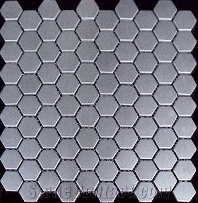Crystal Glass Mosaic for Swimming Pool Tile Bathroom Tile,Hotel Aluminum Composite Mosaic Line Aluminum Metal Mix Glass Mosaic