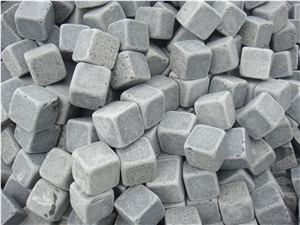 Grey Granite Cube Stone, China Dark Grey Granite Pavers