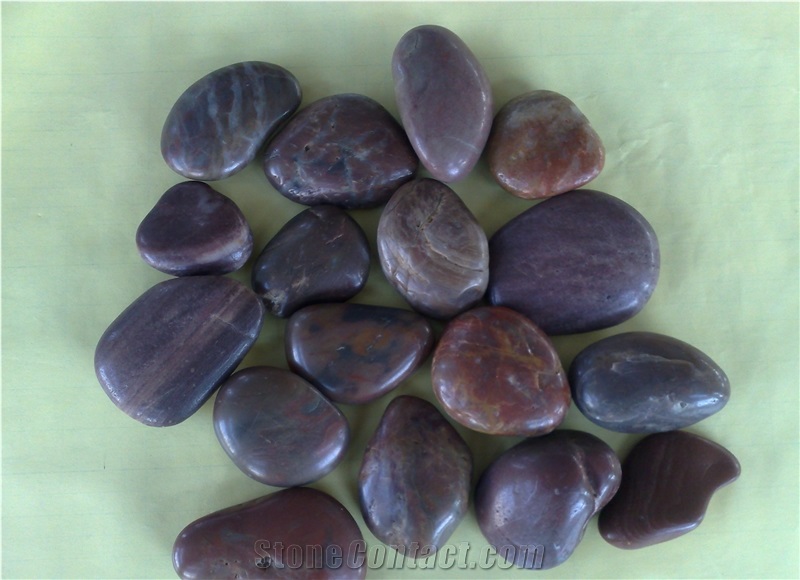 Honed Pebble Stone, Black Granite Pebble & Gravel