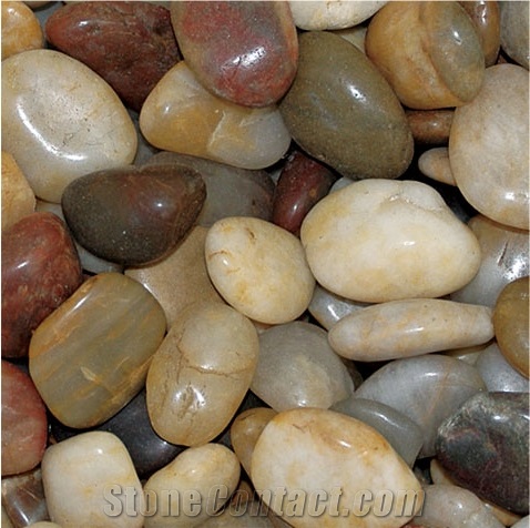 Mixed Pebble Beach Polished Pebble Stone Anufacturer,Supplier,Pebbles
