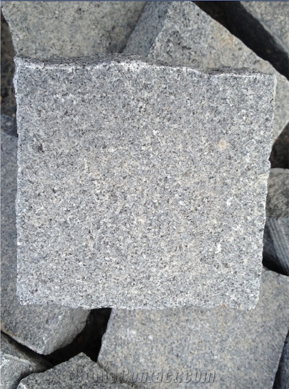 Natural Split G654 Granite Paving Stone, Grey Granite Cube Stone & Pavers