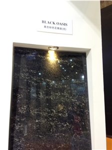 Black Oasis Granite Tiles & Slabs, Black Polished Granite Floor Tiles, Floor Covering Tiles