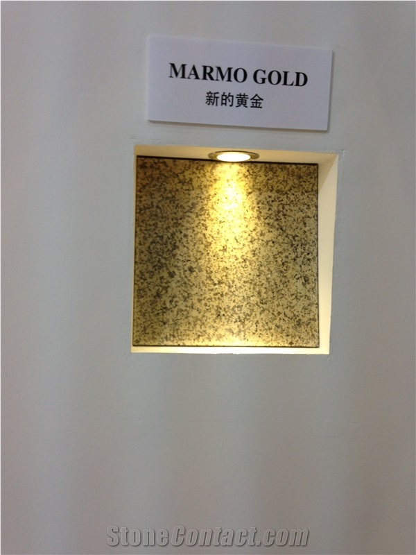 Marmo Gold Granite Tiles & Slabs, Yellow Polished Granite Floor Tiles, Wall Tiles Saudi Arabia