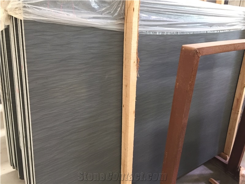 Wooden Grey Sandstone Slabs & Tiles,China Grey Sandstone