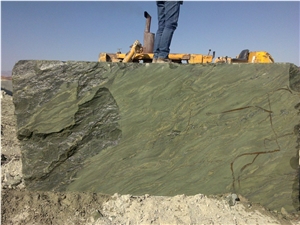 Verde Fantastico Granite Block, Green Iran Granite Block