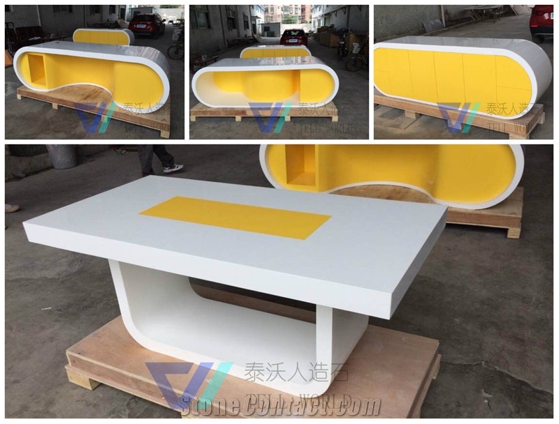 Modern Manmade Stone Office Furniture,Marble Stone Conference Tables/Desk