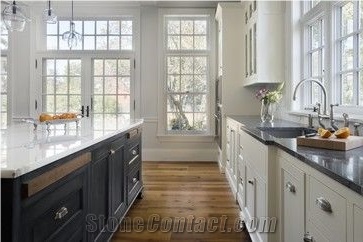 A Cozy Kitchen with Easy-Care Quartz Countertop,Unique Surfaces with the True Elegance,More Durable Than Granite,Minus the Maintenance,Standard Sizes 126 *63 and 118 *55