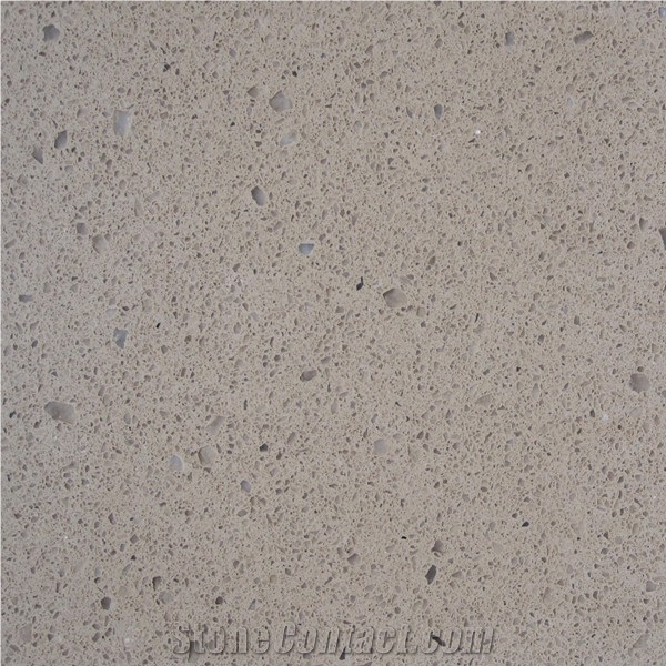 Brown Color Quartz Stone Slabs for Kitchen Island Tops, Resistant to Stains, Scratch, Chemicals, Acid and Alkani, Easy Maintenance