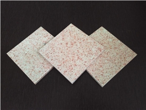 Engineered Quartz Stone,Color Pink for Worktops and Bench Tops,2/3cm Thick,Standard Sizes 126 *63 and 118 *55 with Top Guaranteed Quality,Qualified for European Standards,More Durable Than Granite