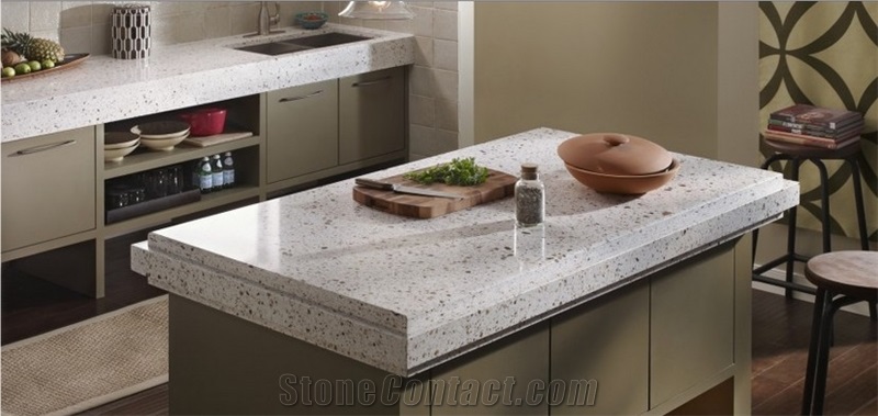 Engineered Quartz Stone Countertops for Kitchen and Bathroom Use with Polishing Surface Standard Sizes 126 *63 and 118 *55,Top Quality,More Durable Than Granite
