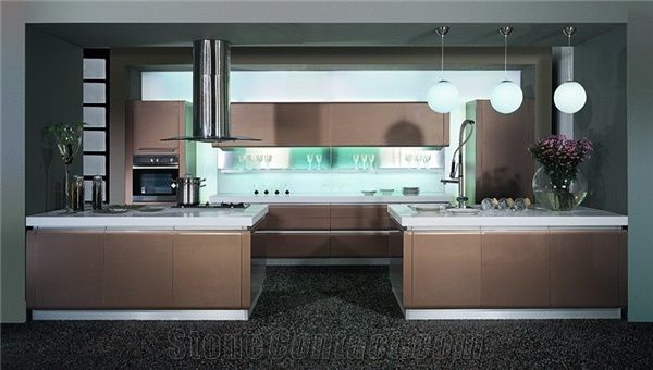 Professional and Experienced Wholesaler Of Quartz Stone Table Tops with Bright Surface,Various Colors Kitchen Countertop in Custom Design,Easy Wipe,Easy Clean,Top Quality,Normally Produced Size 118*55