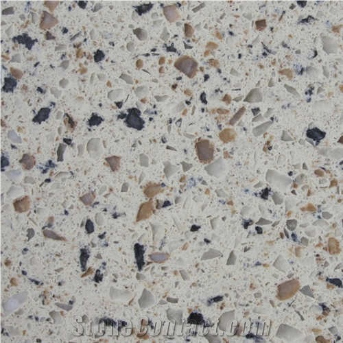 Quartz Stone with Bright Surface,Various Colors Kitchen Countertop in Custom Design,Top Quality, Qualified for European Standards,More Durable Than Granite,Normally Produced Size 118*55 and 126*63