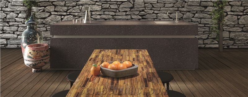Wholesaler Of China Quartz Stone Kitchen Countertop Thickness 2cm or 3cm with High Gloss and Hardness,With Iso/Nsf Certificate,More Durable Than Granite,No Radiation,Environmentally-Friendly