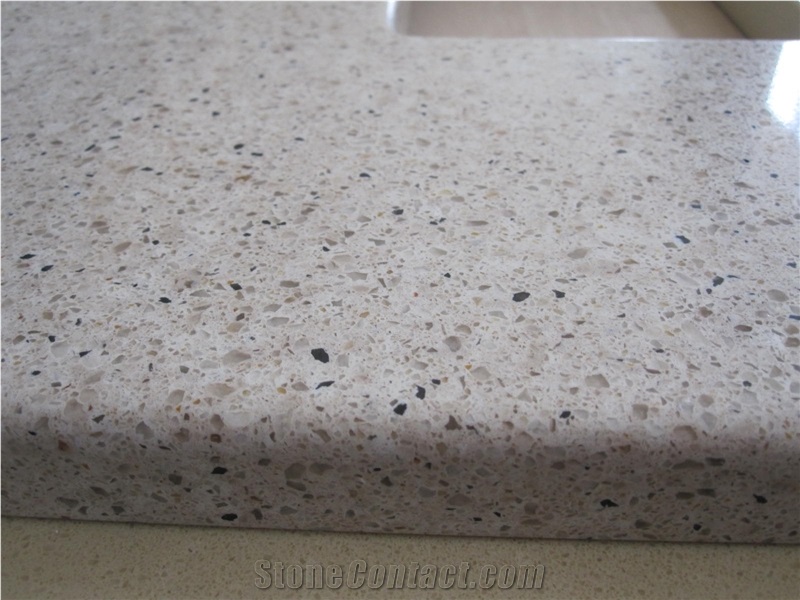 Wholesaler Of Quartz Stone Grey Kitchen Countertop & Bathroom Countertops,More Durable Than Granite,With the Perfect Final Touch Of Various Edge Styles
