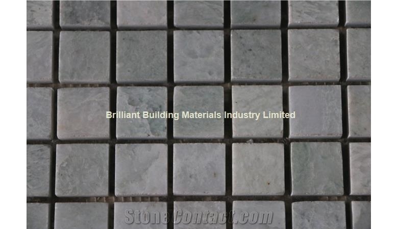 China Green Marble Brick Mosaic Tile 2.5*2.5cm