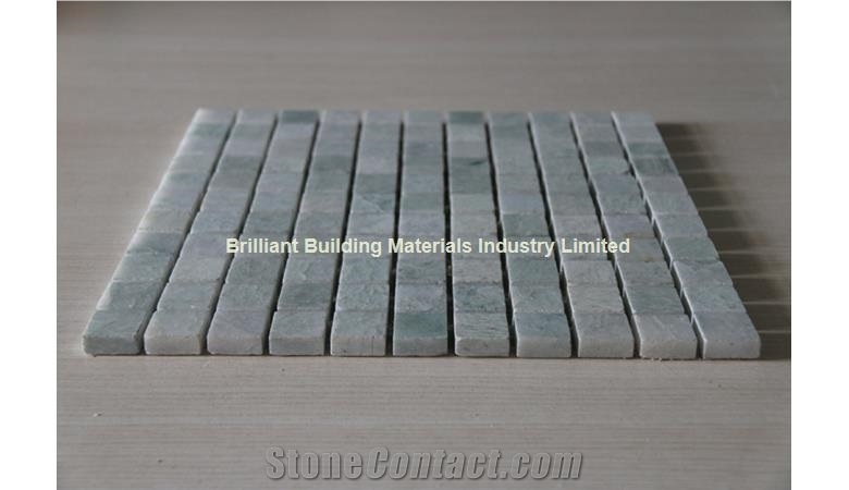 China Ming Green Marble Mosaic Tile 2.5*2.5cm