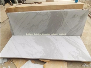 Landscape Veins White Sandstone Slab(White Shade), White Sandstone Tiles & Slabs China Polished