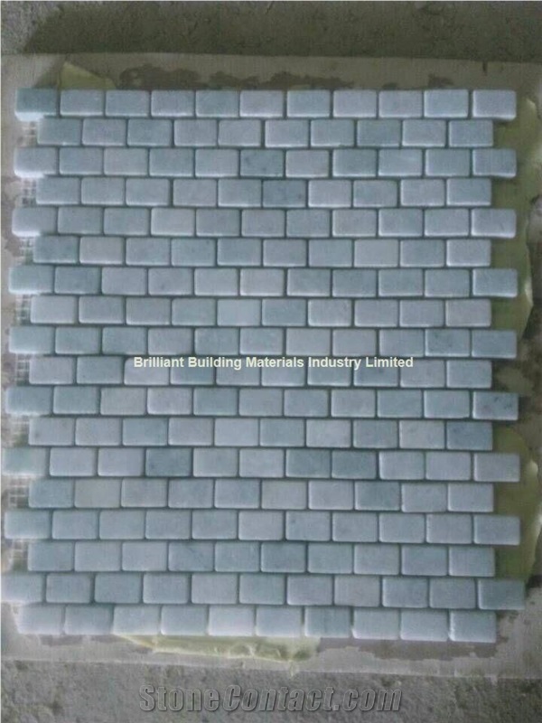 Light Grey Green Marble Mosaic Tiles 1.25*2.5cm