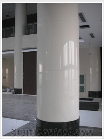 Interior Decorative Glass Column,Crystallized Stone Column