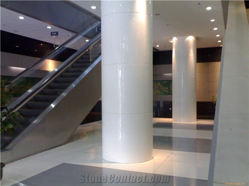 Interior Decorative Glass Column,Crystallized Stone Column