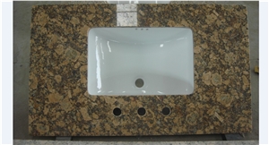 Giallo Fiorito Granite Bathroom Countertop
