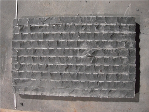 Hainan black wave finish tile,natural split and groove tile
