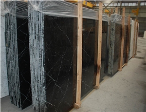 Nero Marquina Select Marble Slabs & Tiles,Spain Black Marble