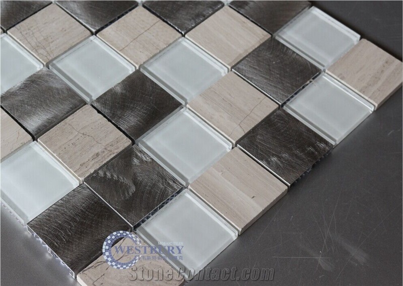 Kitchen Mosaic Design,Metal Mosaic Tile