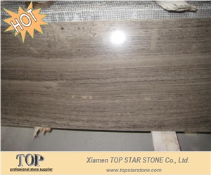 Cheap China Grey Wood Grain Marble Slabs
