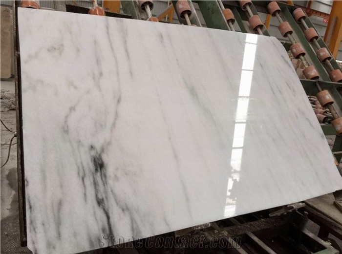 China Cloudy White Marble Surf White Marble Slabs & Tiles, Clivia White Marble Slabs & Tiles