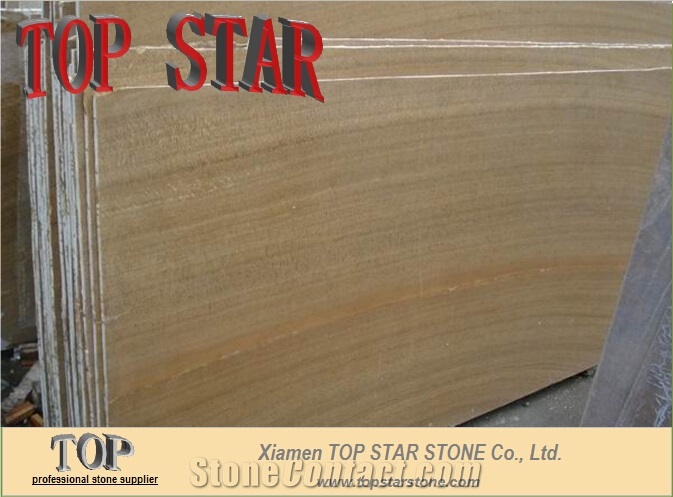 China Wood Grain Yellow Marble Factory Price Slabs & Tiles