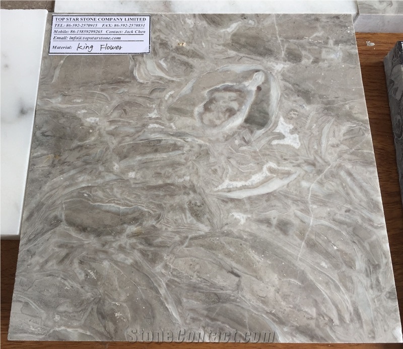 Leopard Skin Flower Marble Tile, China Grey Marble