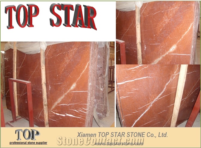 Natural Red Marble Rosso Alicante Slab,Rosa Europa Marble