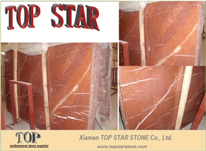Natural Red Marble Rosso Alicante Slab,Rosa Europa Marble