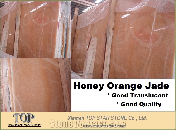 Polished Honey Amber Onyx Jasper Slabs & Tiles, China Yellow Onyx