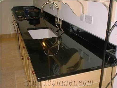 Polished Shanxi Black Granite Kitchen Worktops