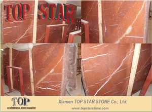 Rojo Alicante Classical Red Marble Slabs & Tiles, Rosso Alicante Red Marble Slabs & Tiles