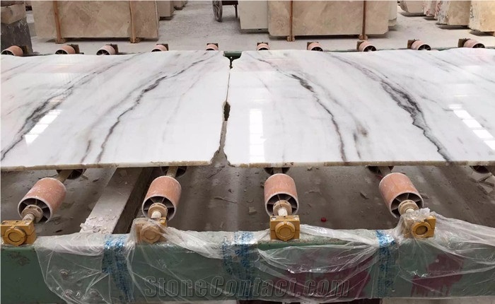 Romantic White Marble Landscape Marble Slabs & Tiles, China White Marble