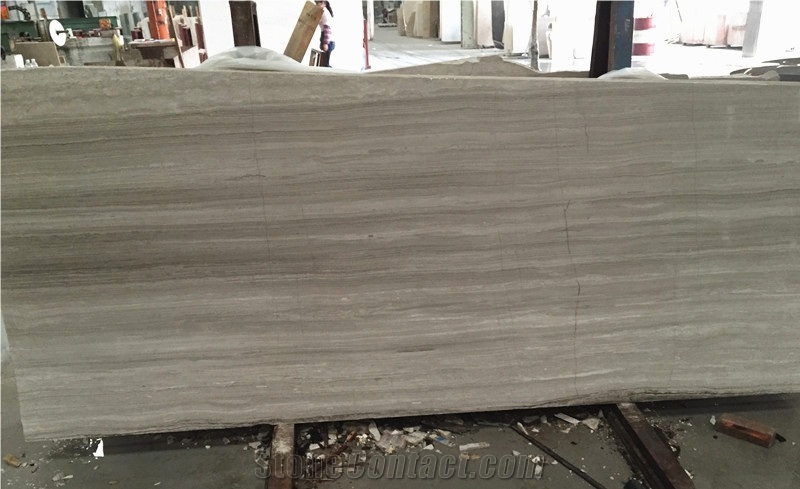 Silver Gray Serpentine Wood Marble Slabs & Tiles, Guizhou Wood Grain Marble Slabs & Tiles