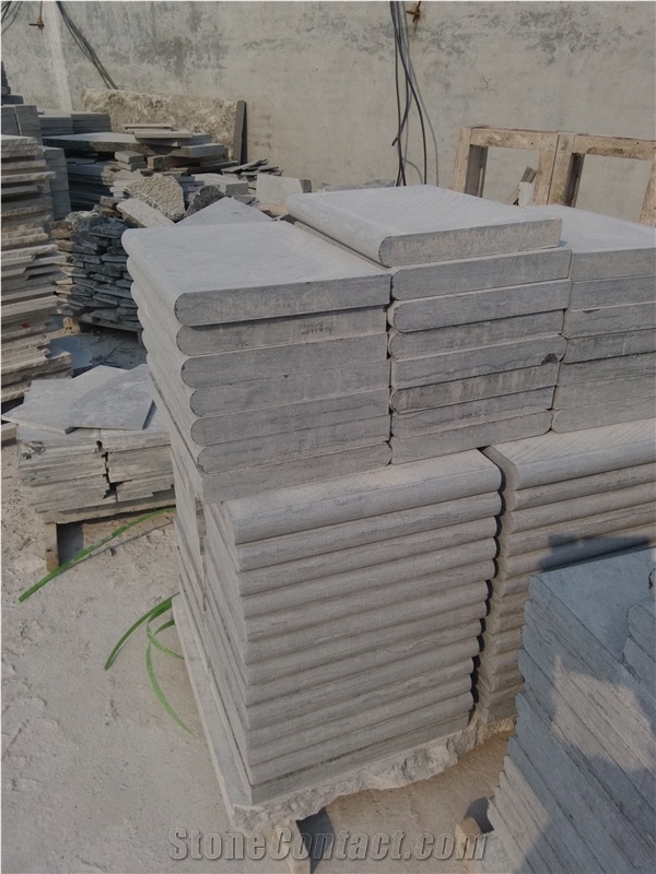 China Blue Limestone Swimming Pool Copping,Blue Limestone Swimming Pool Copping Bluestone Slabs & Tiles