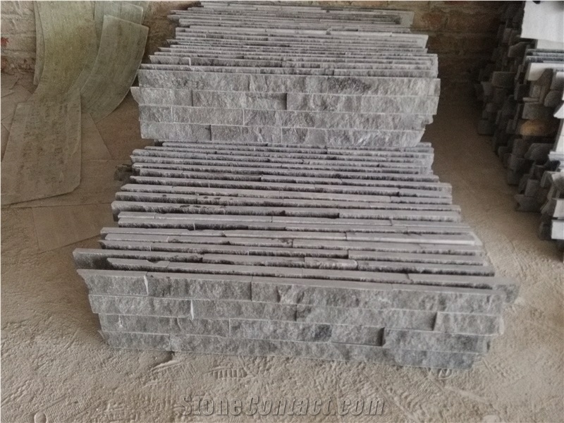 China Blue Limestone Wall Panel,Cladding,Culture Stone,Veneer Stone