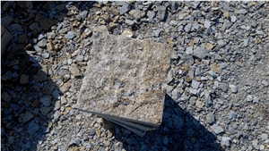 G350 Granite Rough Granite Paver,China Yellow Granite Paving Stone