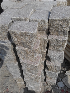 Yellow Grantie Cube,Cobble Stone,Paving Sets,Patio, G350 Yellow Granite Cobble Stone