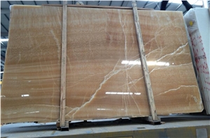Brown Onyx Slabs & Tiles