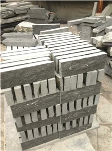 China Black G684 Basalt Natural Split Mushroom Stone, Building Stones/ Wall Claddings