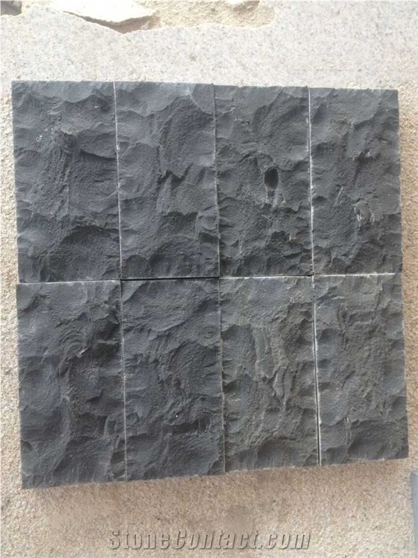 China Black ,Zhangpu Black Basalt Nautral Split Walling Tiles, Building Stones,Claddings